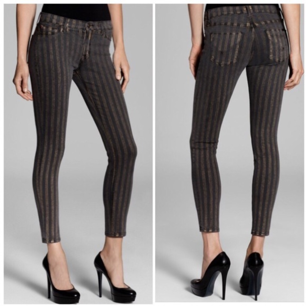 HUDSON Super Skinny Gold/Olive Mid Rise  Jeans 29